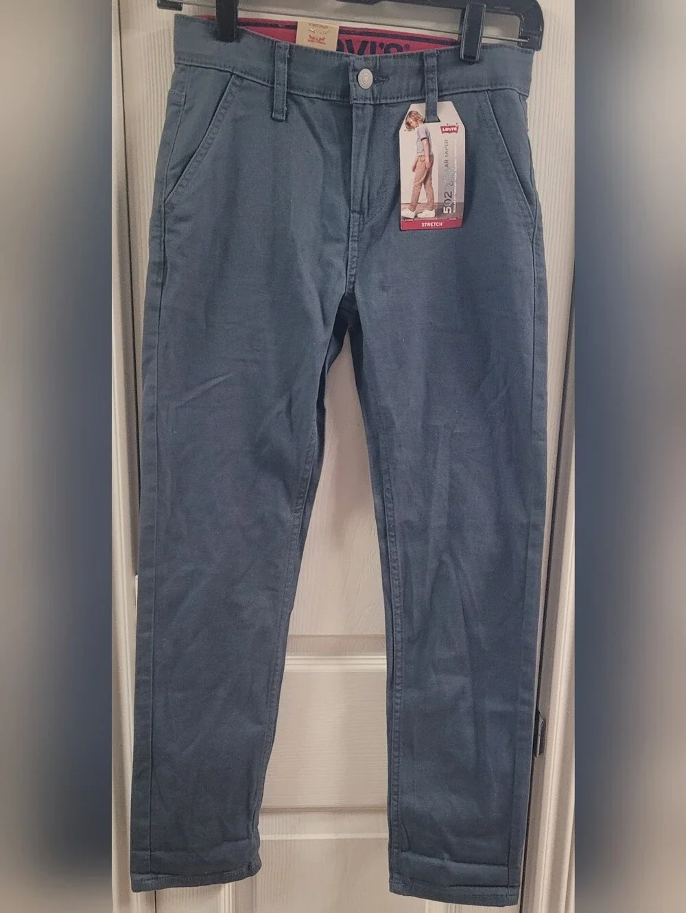 Boy's Gray Levi's 502 Chino Stretch Pants
